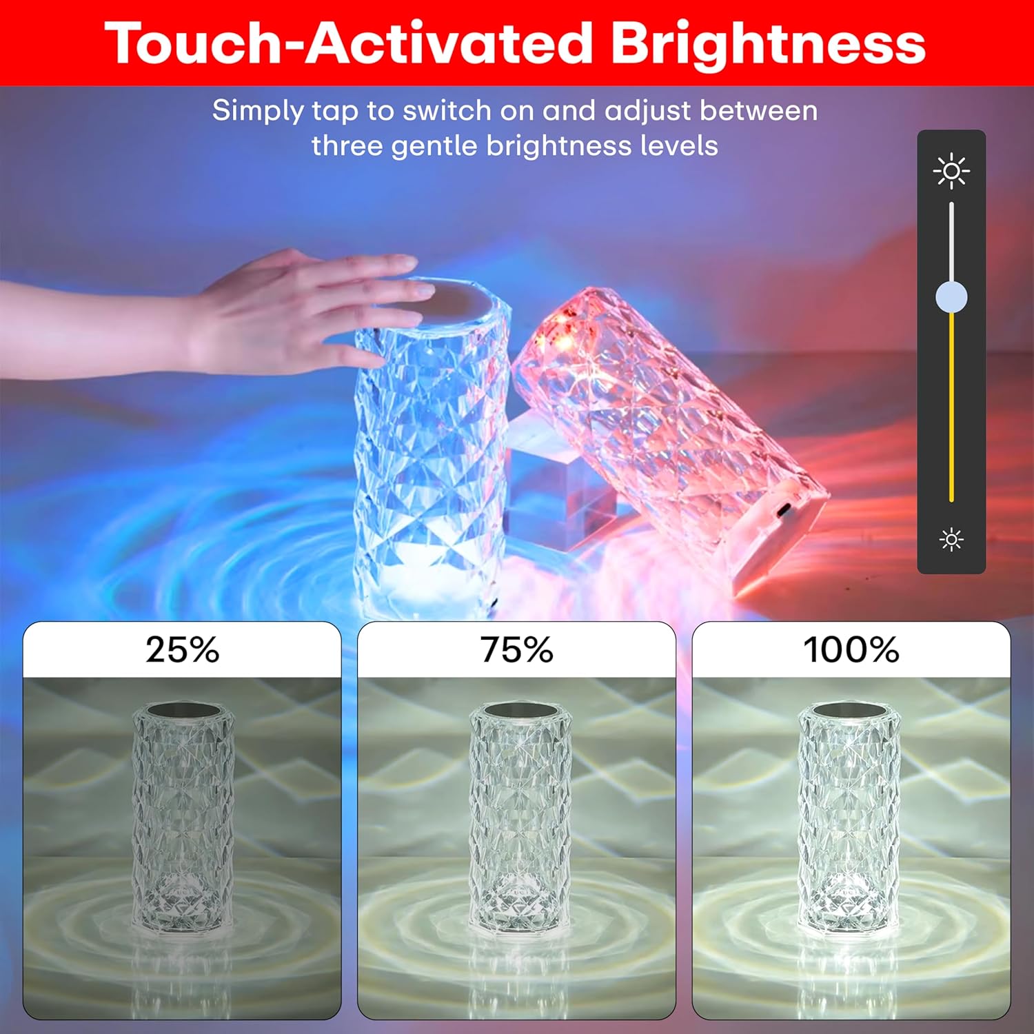 Crystal Table Lamp – Elegant Glow for Every Room