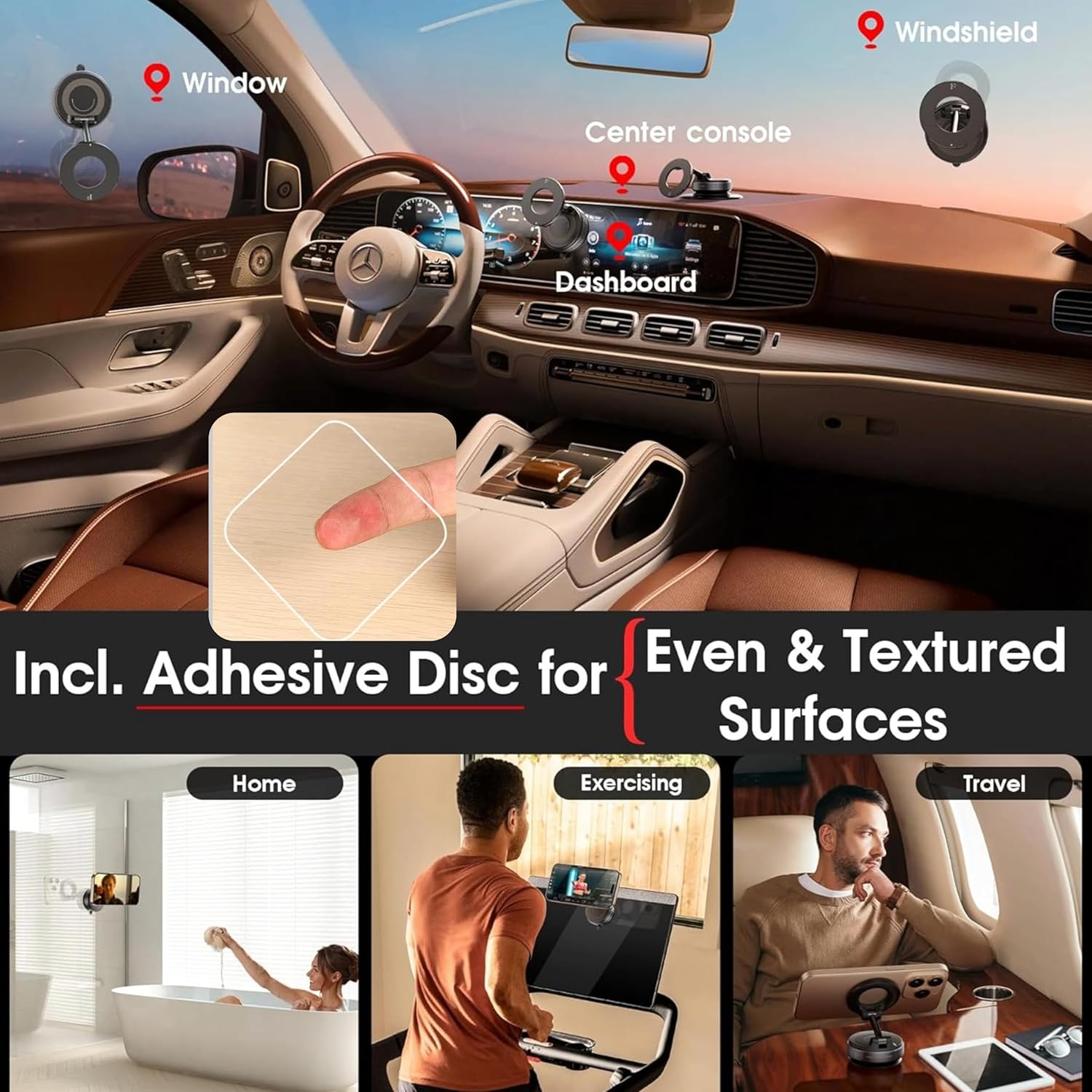 360° Magnetic Phones Holder, Magnetic Car Phone Mount