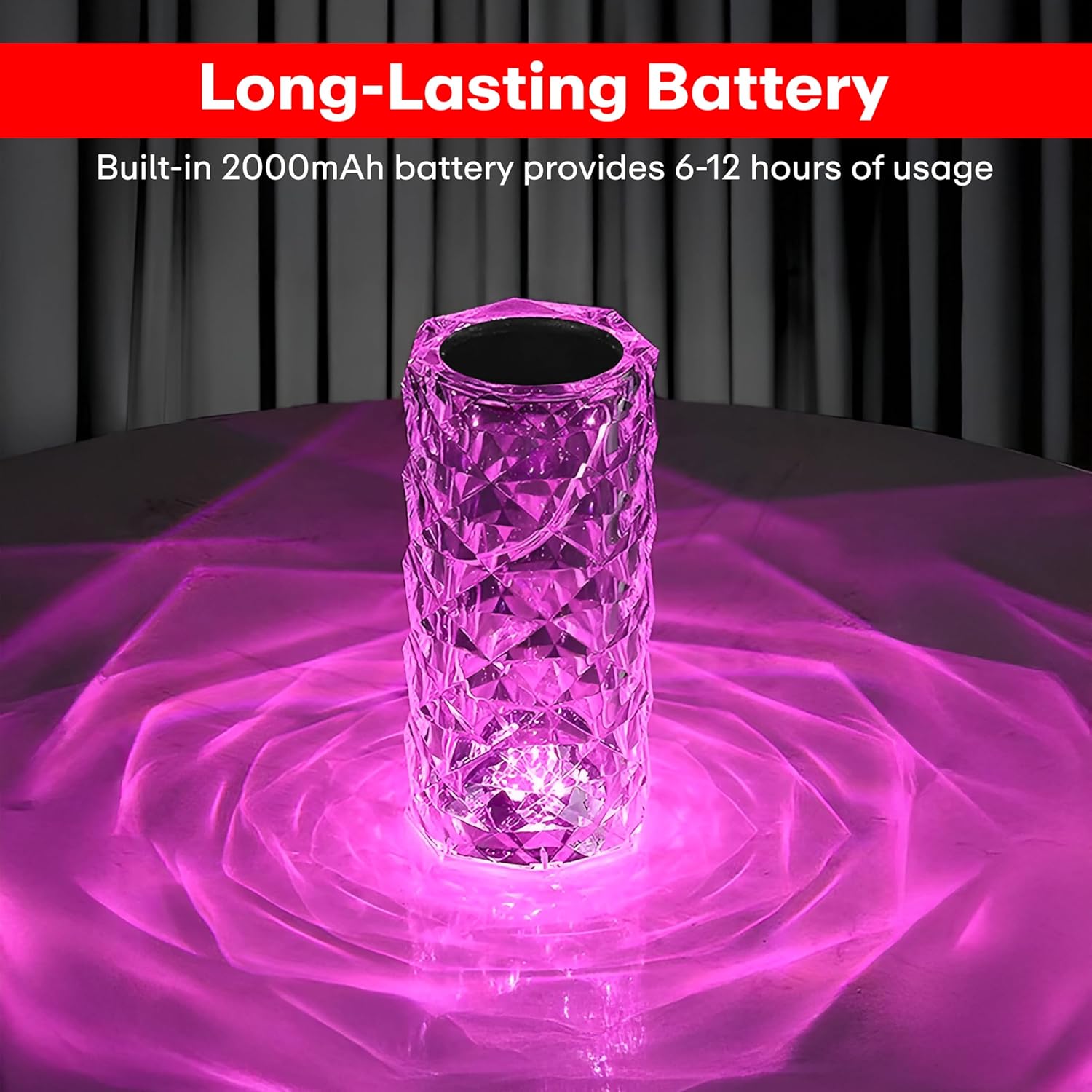 Crystal Table Lamp – Elegant Glow for Every Room