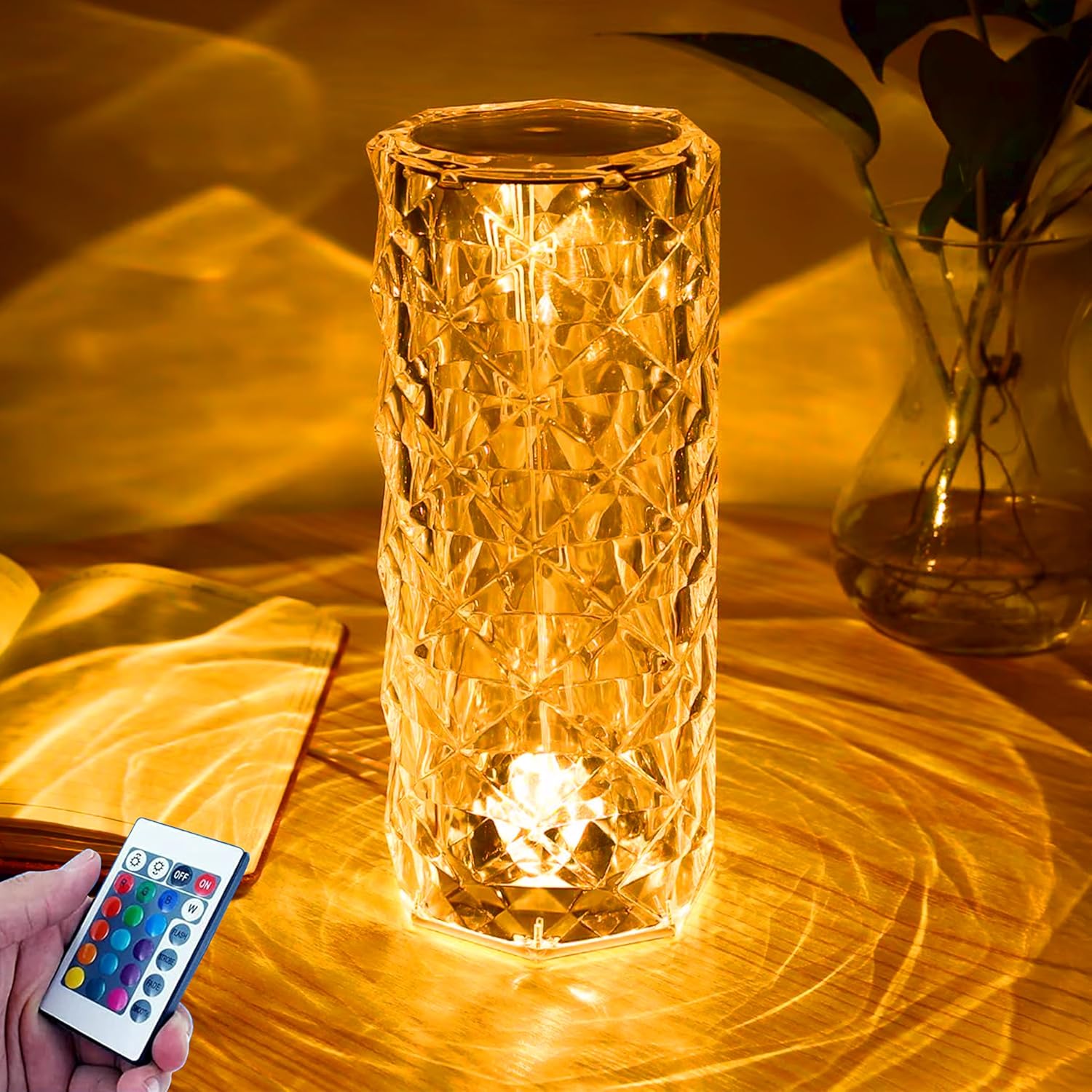 Crystal Table Lamp – Elegant Glow for Every Room