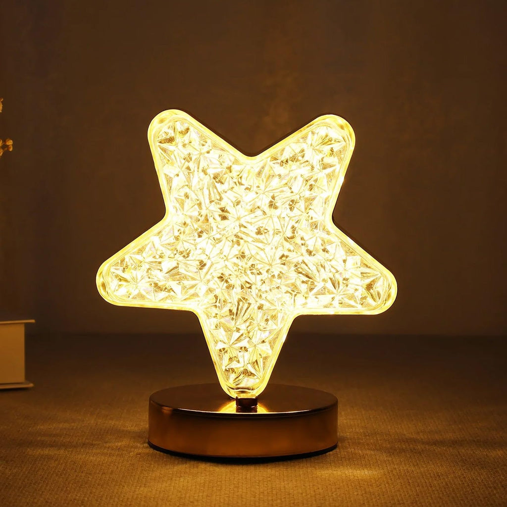 Star Shape Crystal Lamp – Shine Bright