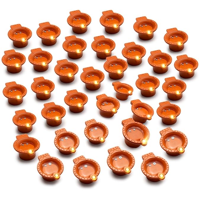 18 Water Sensor LED Diya – Light That Glows with Water